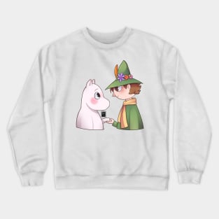 Moomin Troll and Snufkin Crewneck Sweatshirt